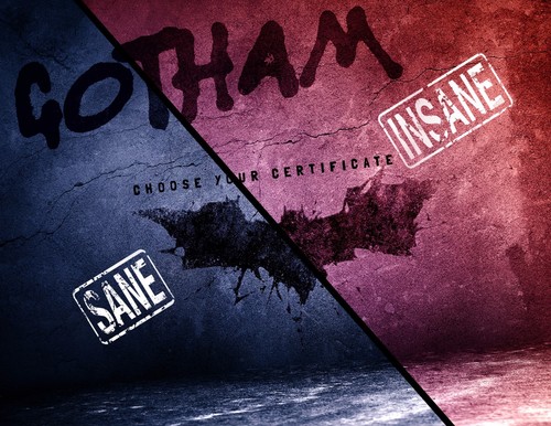 Comic Con GOTHAM Arkham Certificate of INSANITY w/ YOUR name - Signed, fan gift - Picture 6 of 6