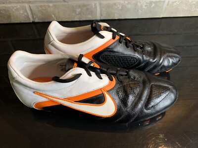 NIKE CTR360 LIBRETTO II FG 2011 White Orange Black 428731-018 Men's US 12 EUR 46