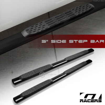 For 2015-2026 Ford F150/2017+ F250 Super/Extended Cab 5'' Oval Blk Side Step Bars
