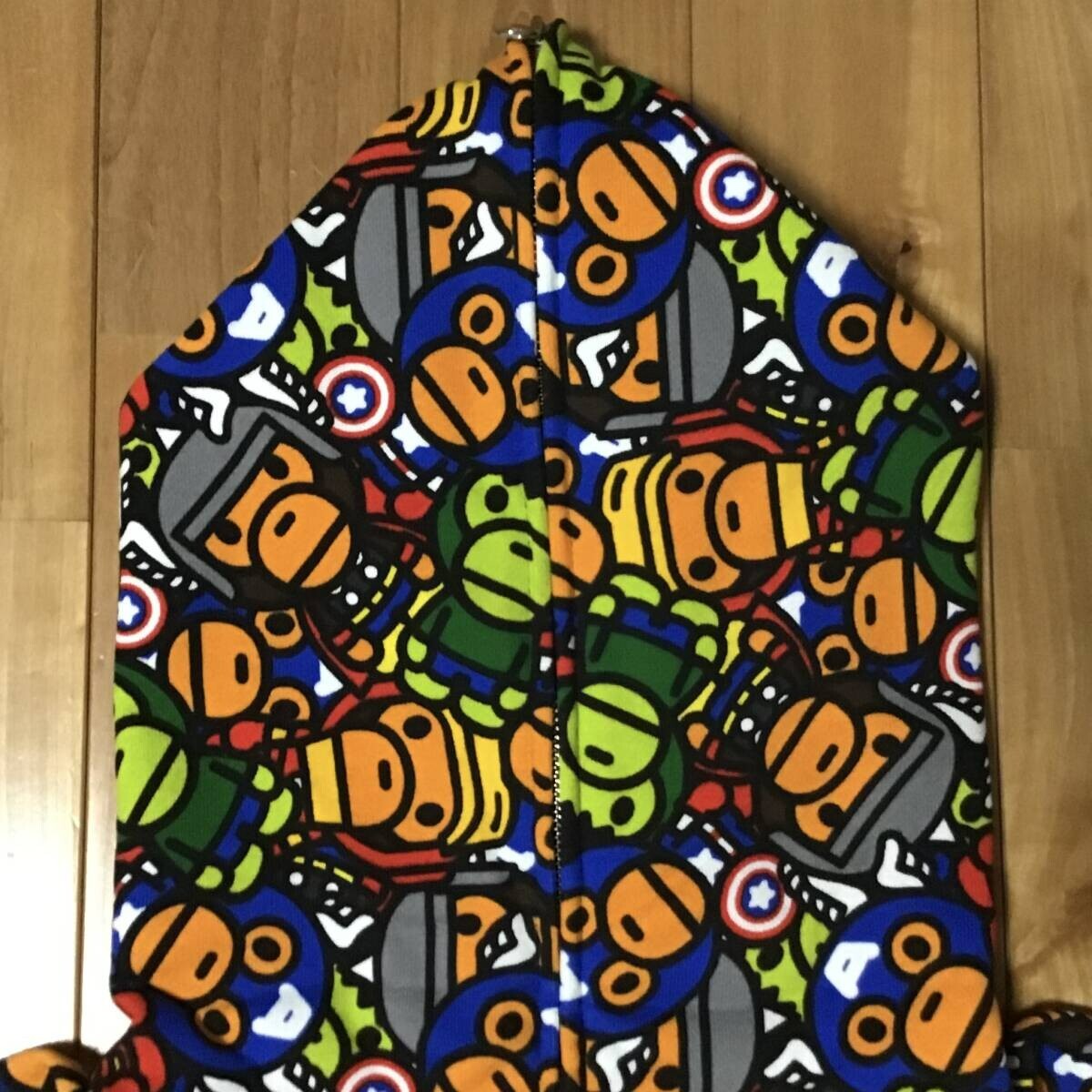 BAPE × MARVEL COMICS Milo full zip hoodie a bathing ape NIGO Size
