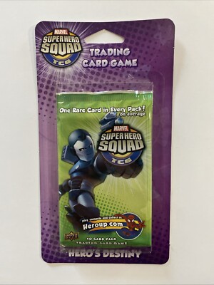 Marvel Super Hero Squad TCG Heros Destiny Blister Booster Pack CCG Art1  New! | eBay