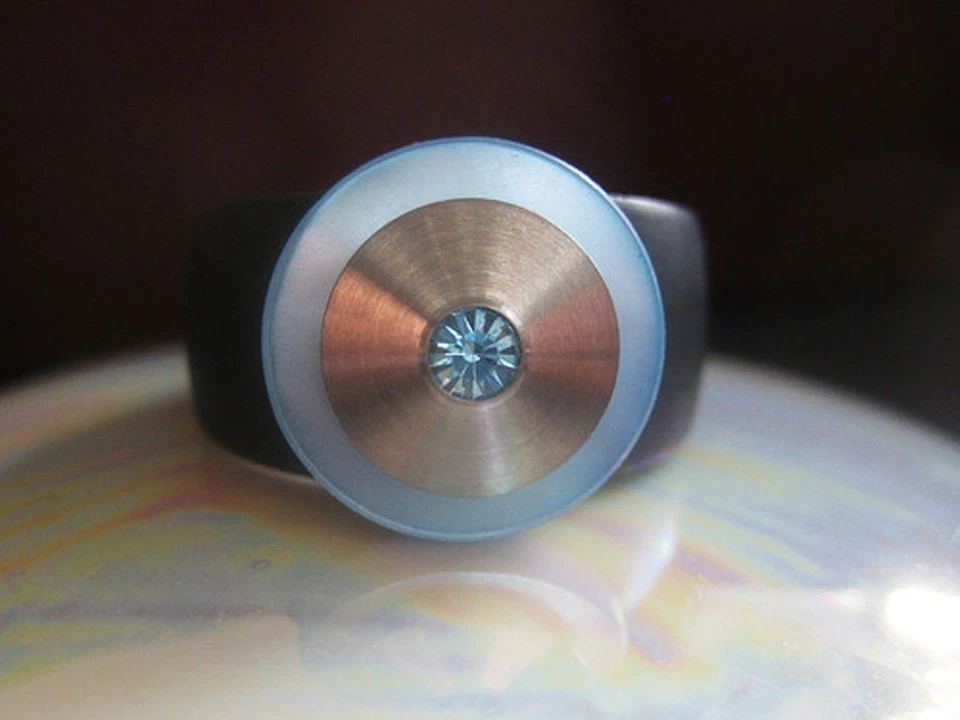 Scheibe - 01 - Hellblau 13mm - kompatibel mit Charlotte 21 Ring, Touch u.w. - Bild 1 von 1