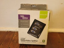 IOGEAR GVS62 2-Port VGA Video Splitter for Analog Displays NEW