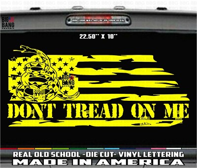 Don't Tread On Me USA Flag Decal Sticker Opposition2 Restrictions Big Government