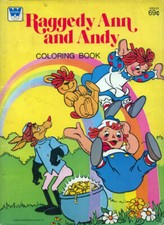 Raggedy Ann coloring book RARE UNUSED