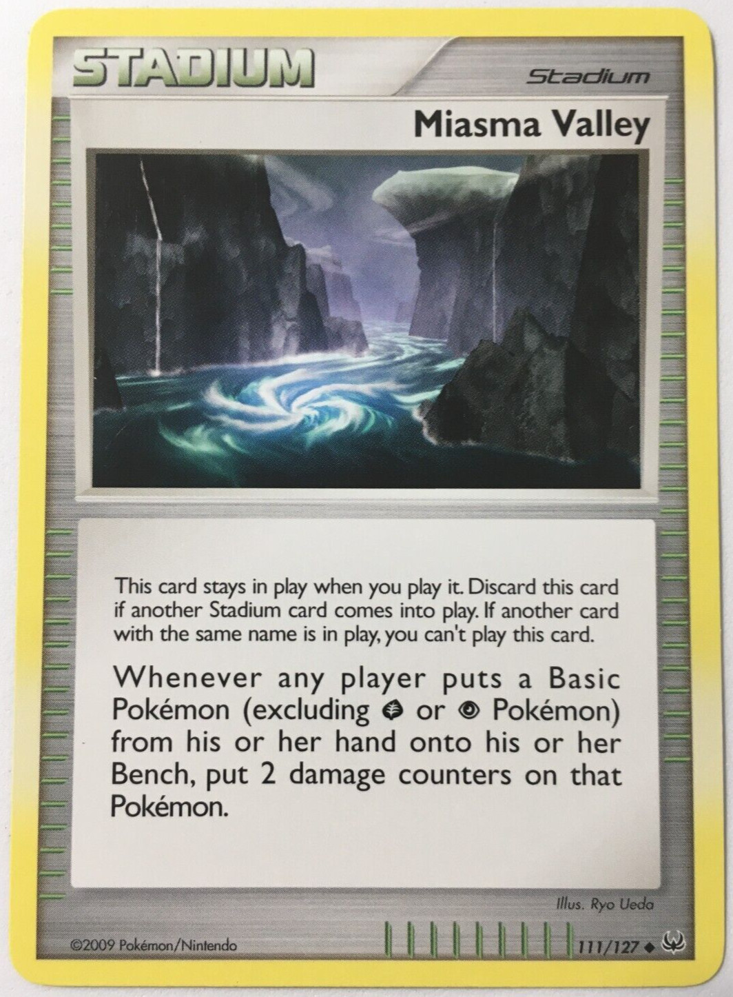 POKEMON MIASMA VALLEY 111/127 PLATINUM BASE SET UNCOMMON NEAR MINT