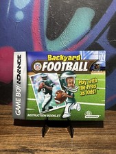 Backyard Football Nintendo Game Boy Advance Manual Only  Instruction Booklet