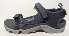 Teva Tanza Youth Sandals Size 4 Unisex Blue Hook  Loop Water Shoe 1093489Y