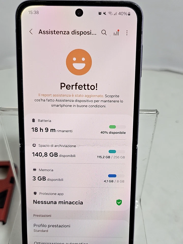 Samsung Galaxy Z Flip4 SM-F721U1 256 GB 3Gb Smartphone (sbloccato) difetto - Immagine 2 di 4