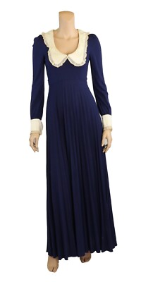 Juniors by Roberta Vintage 1960s 70s Blue Collared Graduation Dress size 11 | eBay Juniors by Roberta Vintage 1960s 70s Blue Collared Graduation Dress size 11 | eBay