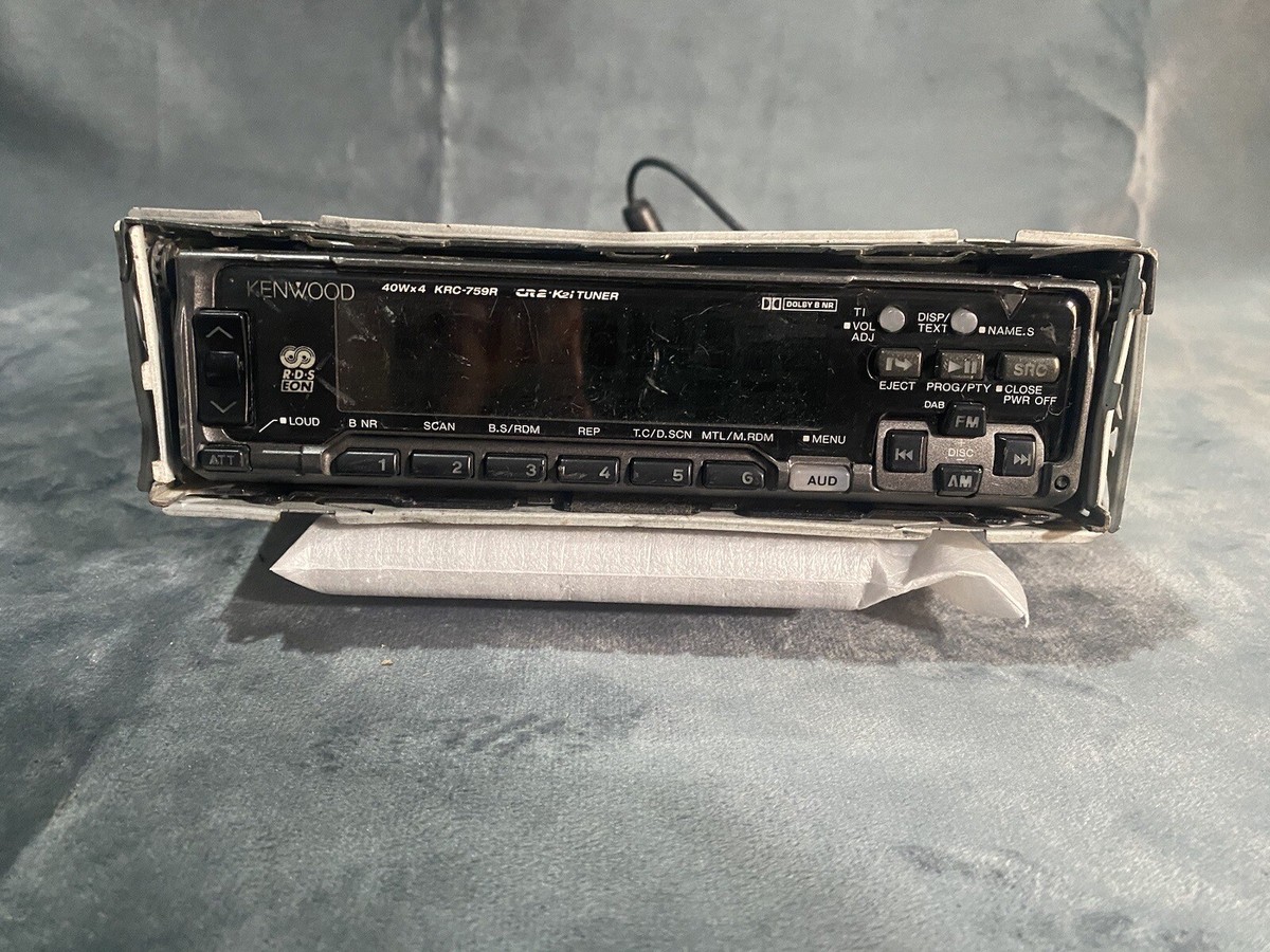 Vintage Kenwood KRC-759R Cassette Player Old School Car stereo