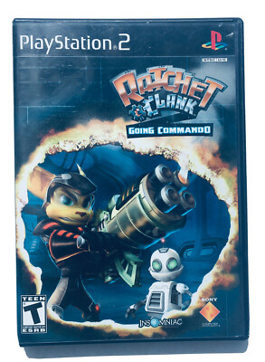 Ratchet & Clank Going Commando SONY PlayStation 2 RARE Black Label Complete PS2