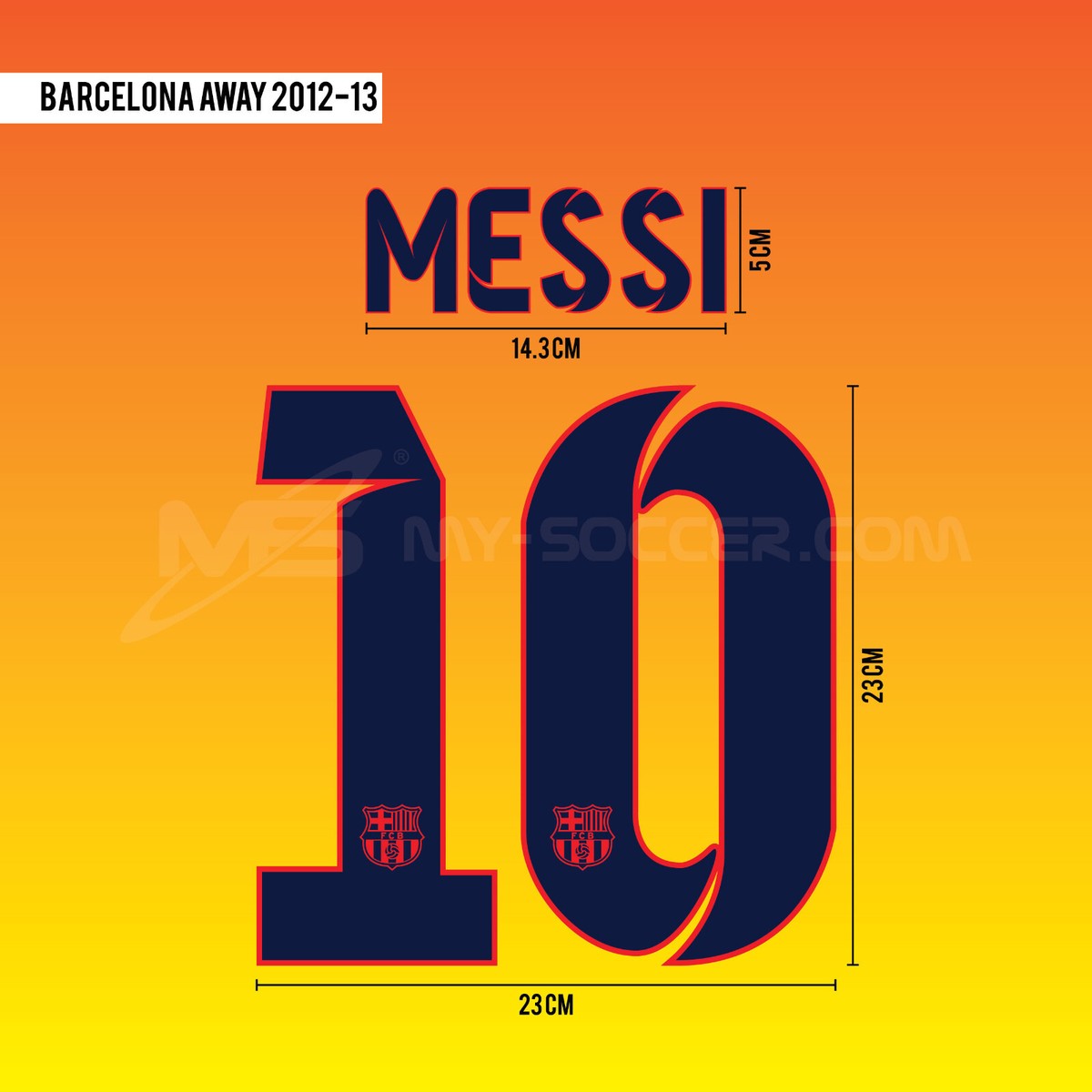 2012/13【AUTHENTIC】Messi #10 , XL