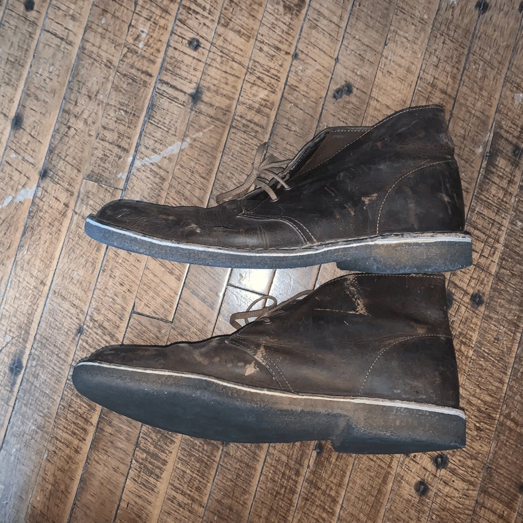 Original Desert boot size 11 rustic leather chukka shoes | eBay display picture 3