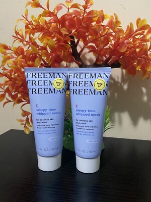 Freeman Lot of 2 Sleepy Time Whipped Mask 3fl oz Overnight Mask - Hydrating-New!