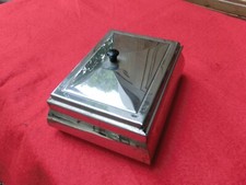 Zigarettendose,Tabatiere,  Tabakdose Chrom Art Deco