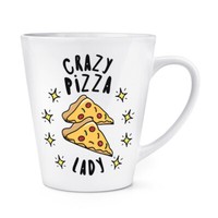VerrüCkte Pizza Damen Stars 341Ml Latte Becher Tasse Fast Food Lustiger Witz