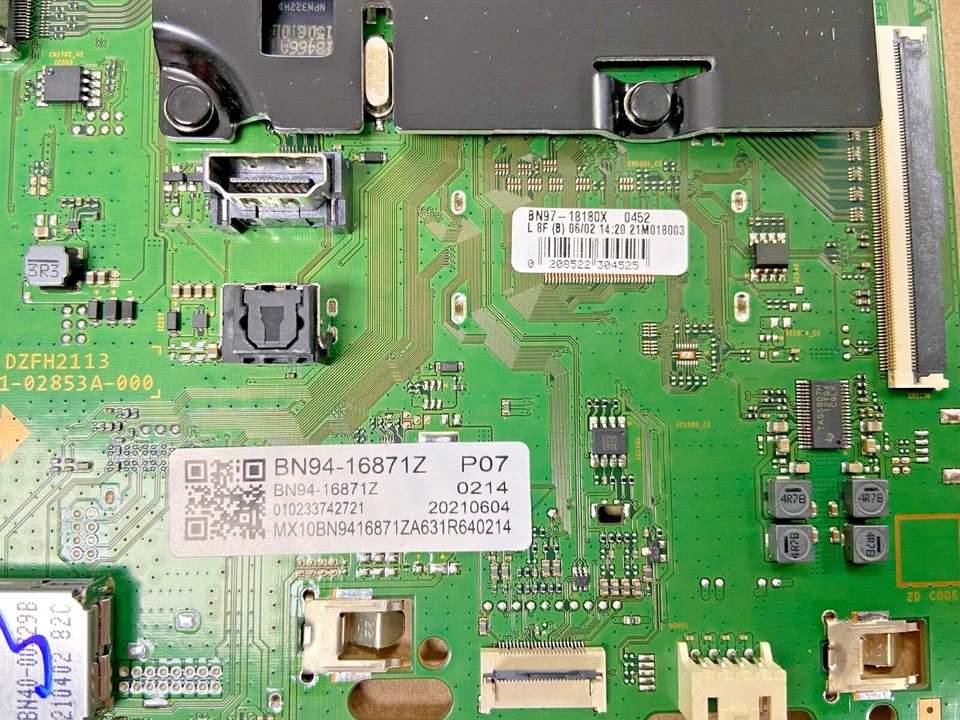 Placa principal Samsung BN94-16871Z para UN65AU8000FXZA, painel # CY-SA065HGSV2H - Imagem 2 de 3