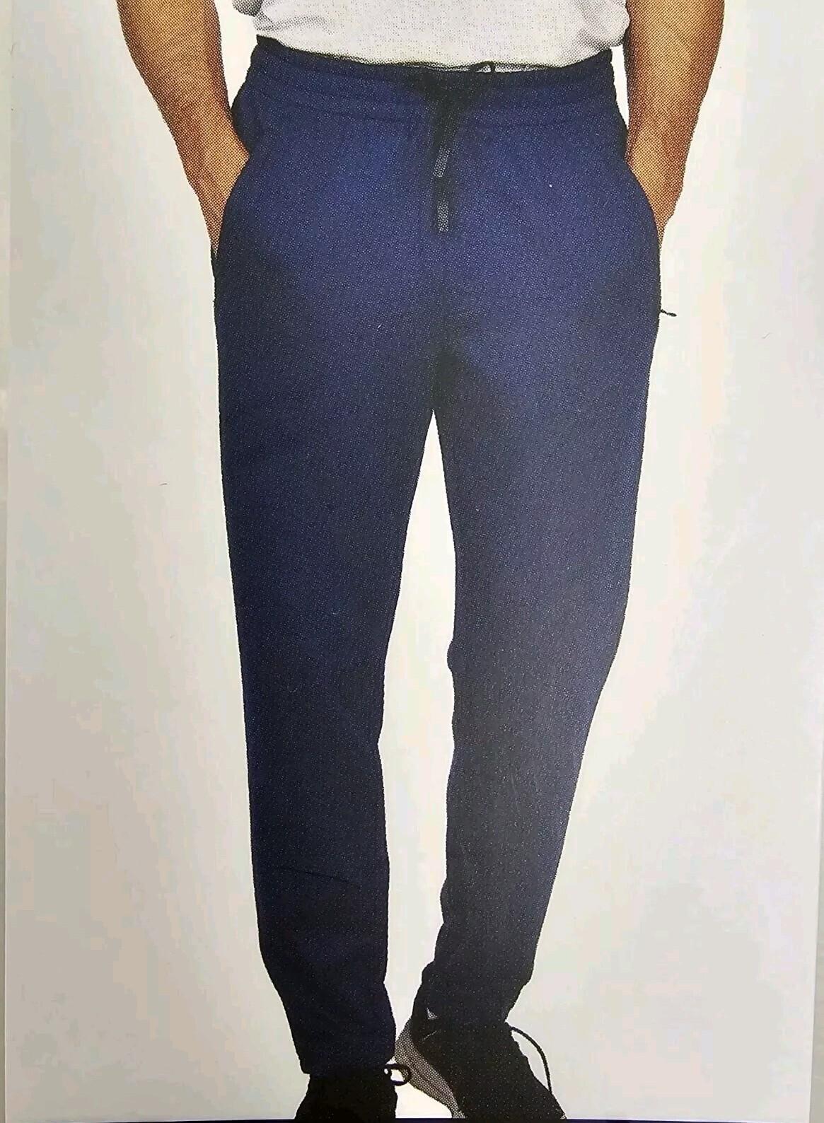 Men's Blue Spyder Stretch Active Jogger with Side Zipper Pockets Medium