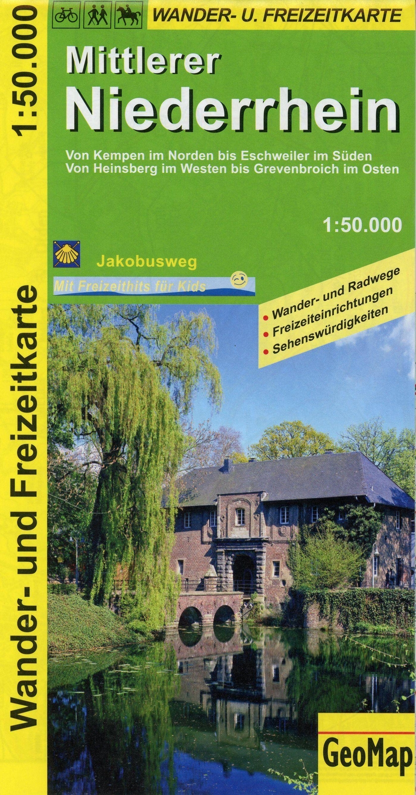 Thumbnail - Mittlerer Niederrhein Wander- Und Freizeitkarte 1:50.000 (land-)karte