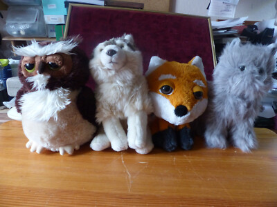 4x süße Kuscheltiere Stofftiere Plüschtiere von Big Headz, Aurora, tcc und bon t