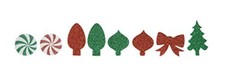 250 Piece Glitter Christmas Foam Stickers