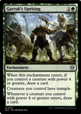 Garruk's Uprising [ECC - 109] NM Uncommon EN