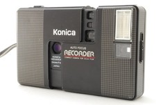  NEAR MINT  Konica Recorder Black Half Frame Point  Shoot Film camera JAPAN