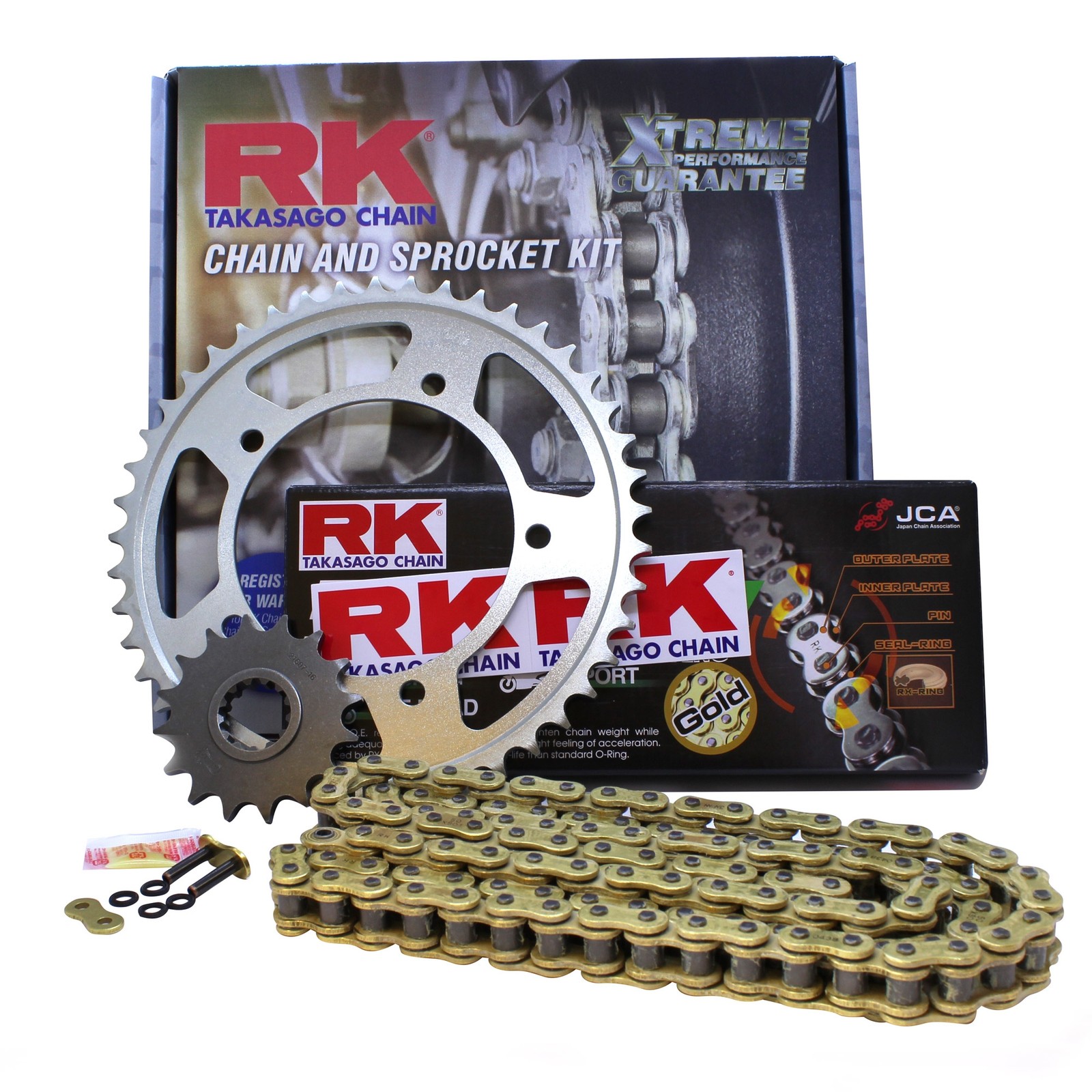 RK Upgrade Chain And Sprocket Kit Suitable For Honda XL125V Varadero 2007