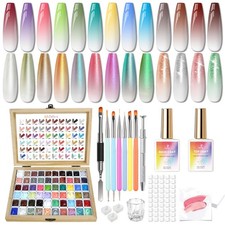 Shimmery Gel Nail Polish Palette - French Man...