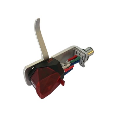 GENUINE Ortofon 2M Red Cartridge Premounted on SH-4 Style Generic Silver shell.