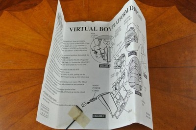 Nintendo Virtual Boy PLATFORM DISPLAY INSTRUCTIONS Walmart Target Toys R Us