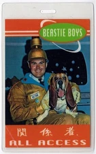 Beastie Boys 1999 Hello Nasty Concert Tour All Access Laminated Backstage Pass