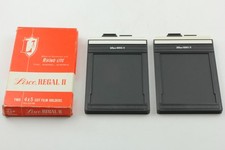 Lot 2 MINT in Box Lisco Regal II 4x5 Cut Film Holder Large Format From JAPAN