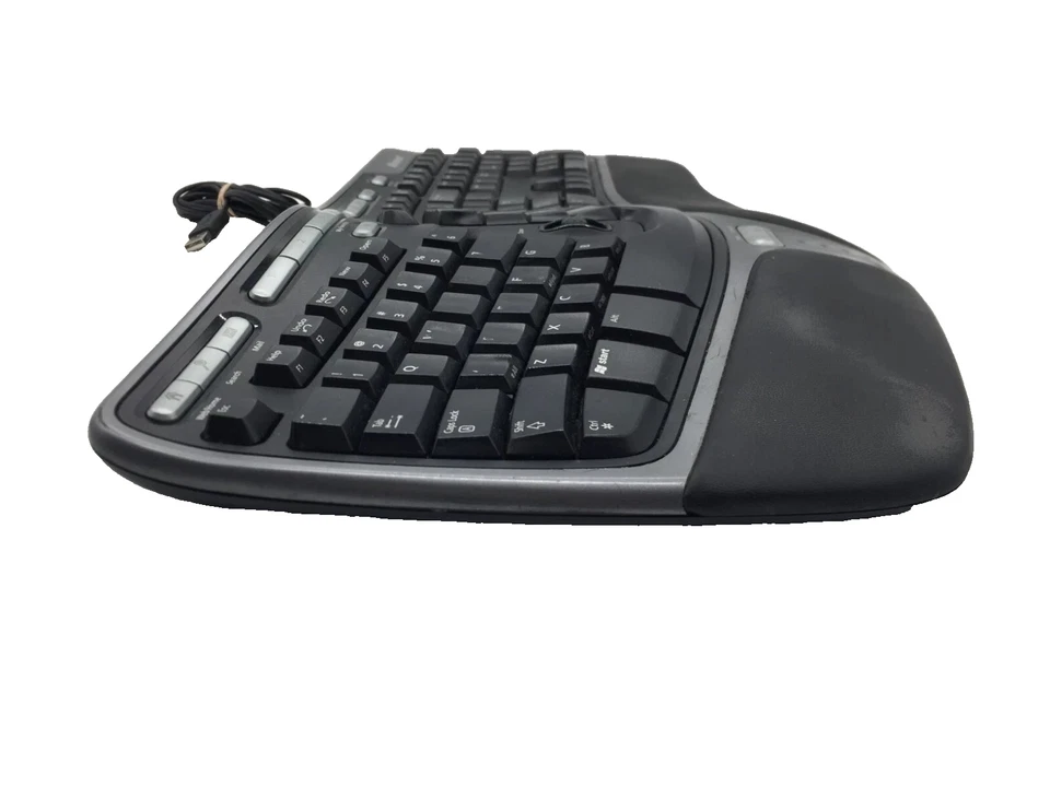 Microsoft Natural Ergonomic Keyboard 4000 v1.0 – Wired USB – Good Condition Foto 2 de 4