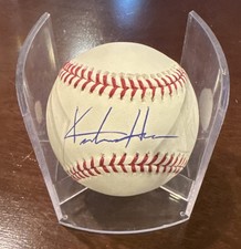 Keston Hiura Milwaukee Brewers Signed Autograph Baseball Auto ROMLB