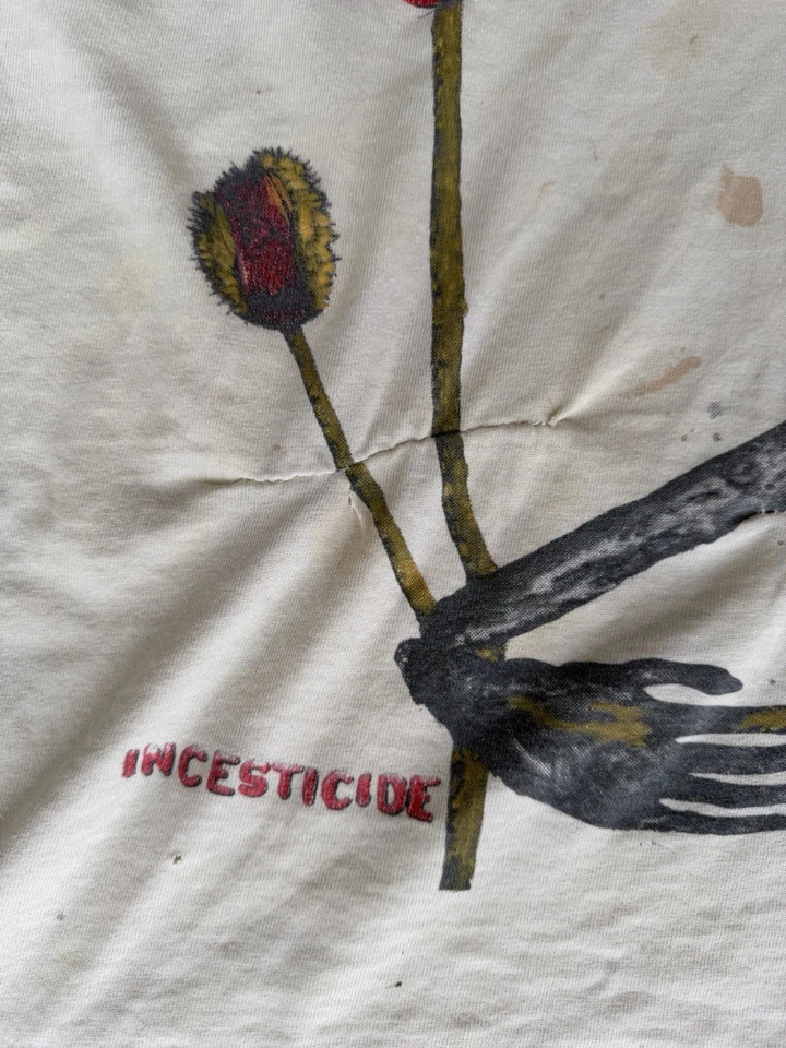 Camiseta de colección 1992 Nirvana Incesticide Kurt Cobain puntada única XL envejecida Foto 4 de 4