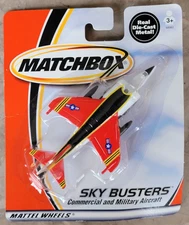 Vintage New 2000 Mattel Wheels Matchbox Sky Busters Marines AV-8B Harrier Jet