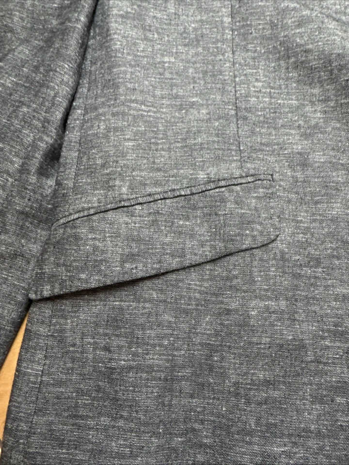 Howe Creative Workforce Sz L 42R Cotton Linen Heather Gray Unstructured Jacket - Image 3 of 4