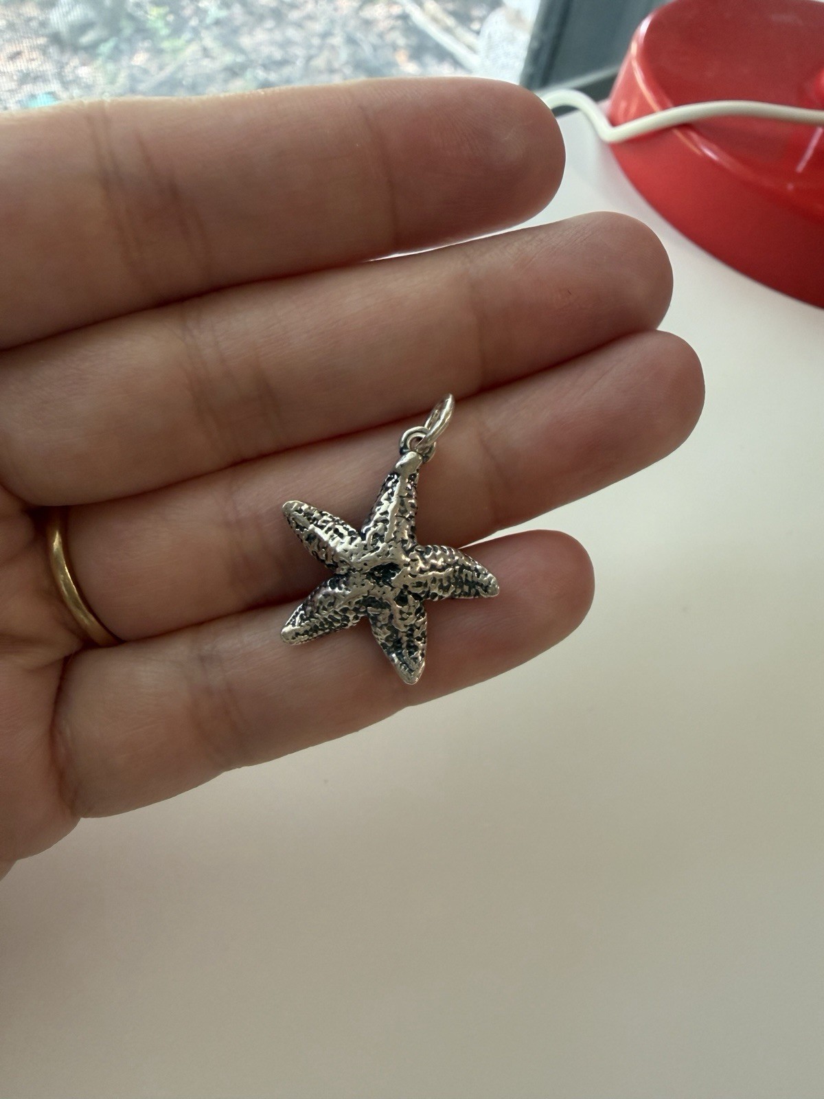 James Avery Retired Starfish Sterling Silver Charm Pendent