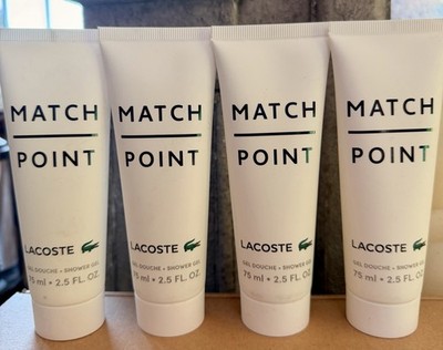 4x Lacoste Match Point 4x 75ml Duschgel Shower Gel Gel Douche Reisegrösse NEU