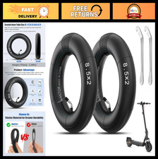 2 Pack 8.5" Scooter Inner Tubes - Thick, Leak-Proof, Durable, Silver Valve 45