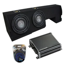 2001-2003 Ford F-150 Super Crew Truck Harmony F124 Dual 12" Sub Box & CXA800.1