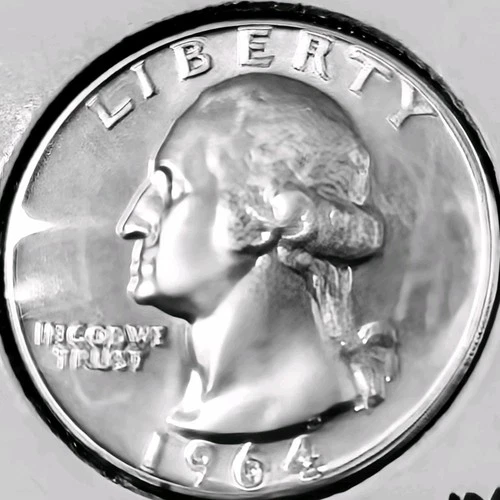 1964 Choice / Gem Proof Quarter 90% Mirrored Surfaces