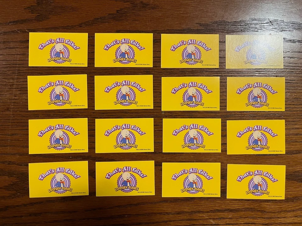 1999 孩之宝 Looney Tunes 大富翁游戏 ~ 替换件(卡片和说明) — 第 3/4 张图片