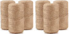 984 FT Natural Jute Twine, 3ply Thin Ribbon Hemp Twine for Gardening, Plant, Gif