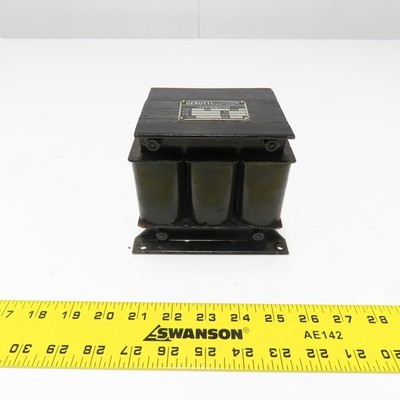 Cerutti Type RB 0.057KVA Transformer 480V Pri 110V Sec RE 6.57.09 3Ph 60Hz