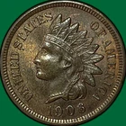 1906 Red Brown Indian Head Cent Uncirculated UNC Coin #36561