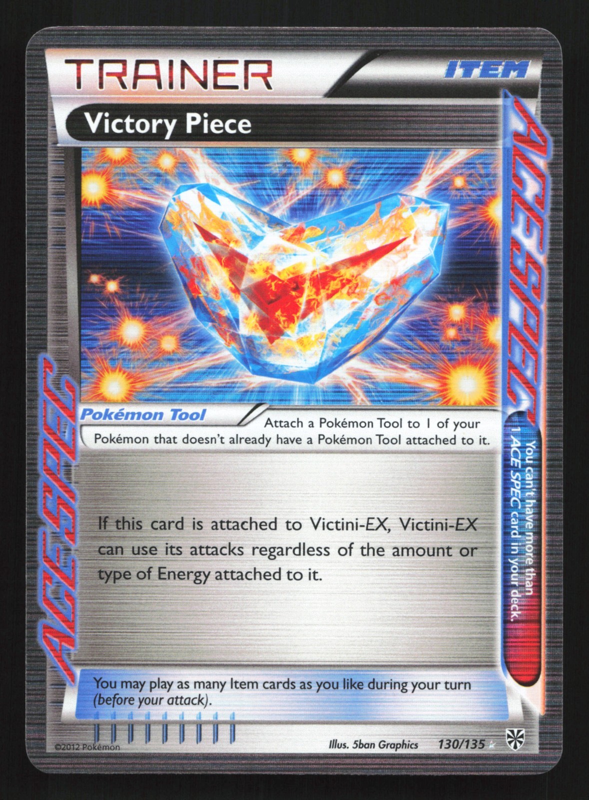 Pokemon Victory Piece 130/135 Plasma Storm ACE SPEC Holo Rare LP