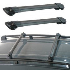 For SUZUKI GRAND VITARA MK2 2005 ONWARDS Roof Rack Cross Bars Rails Alu GRAY